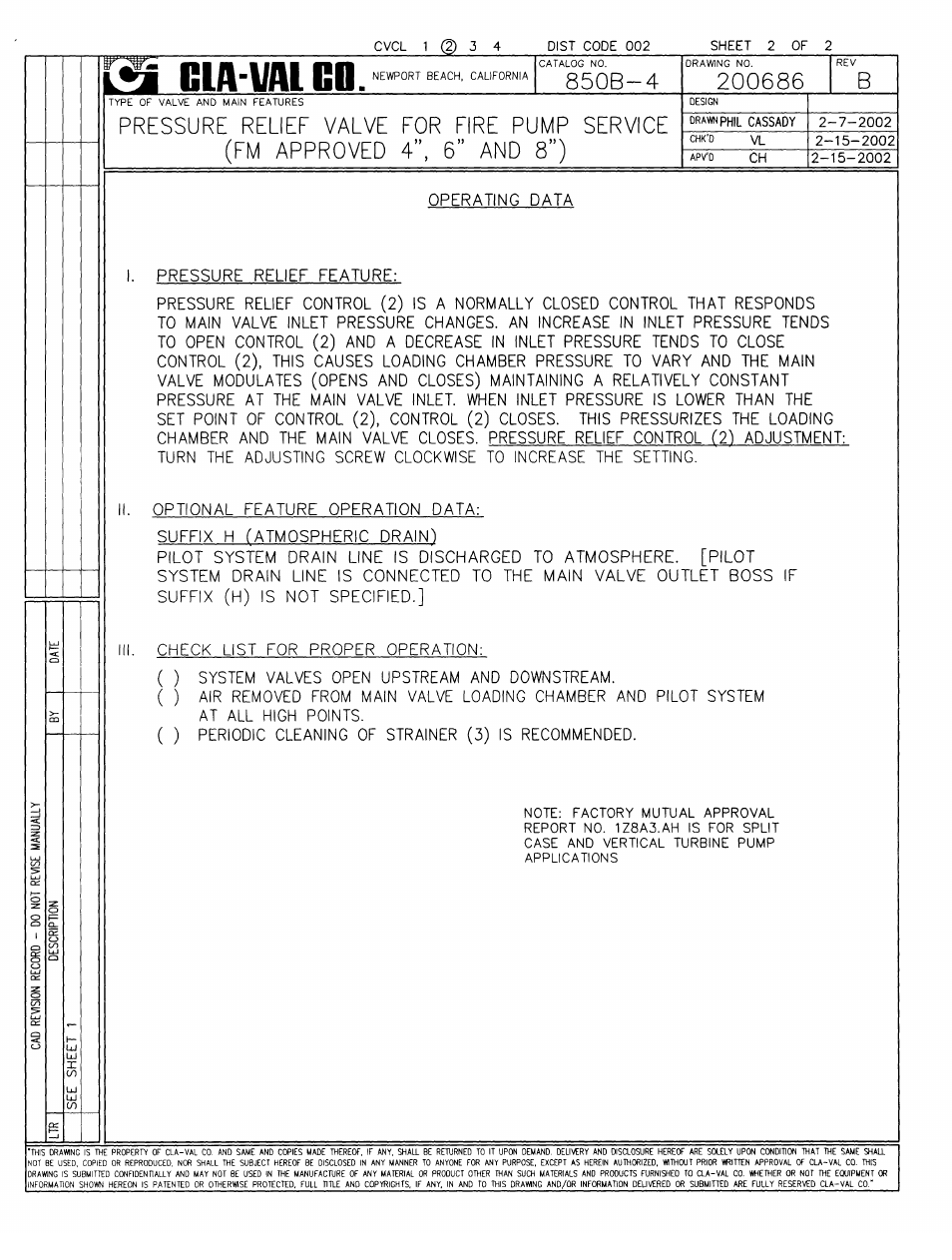 Cla-Val 850B-4 User Manual | Page 4 / 18