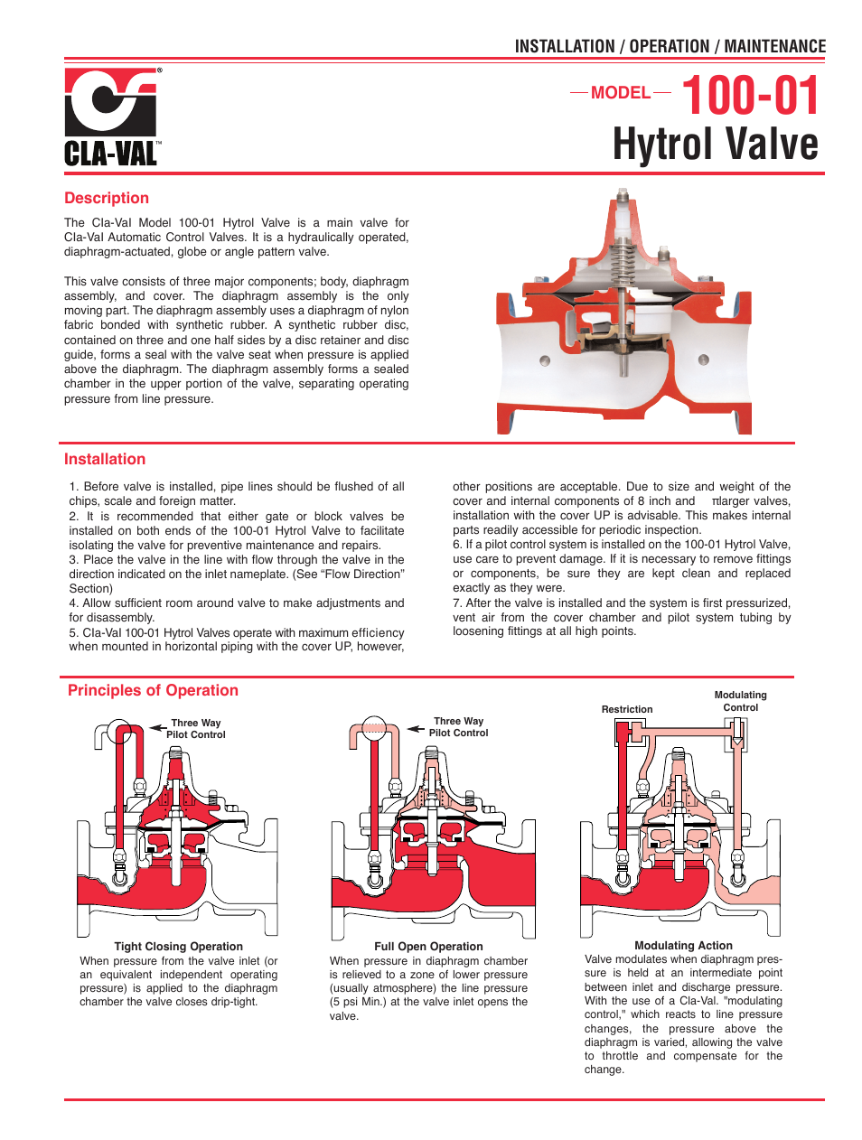 Hytrol valve | Cla-Val 50-20 User Manual | Page 11 / 33