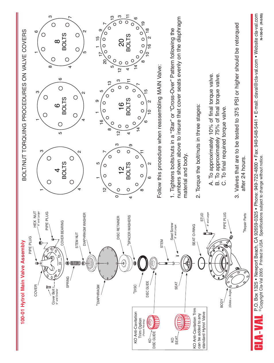 Cla -val | Cla-Val 50-20 User Manual | Page 18 / 33