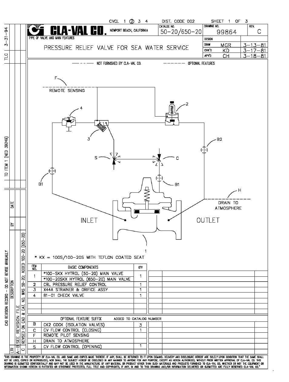 Cla-Val 50-20 User Manual | Page 2 / 33