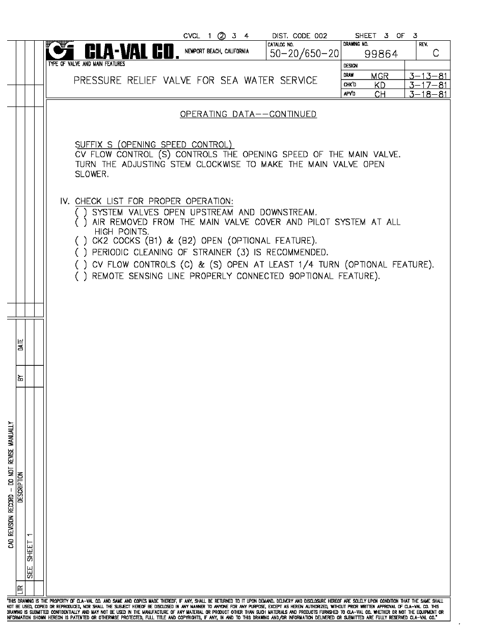 Cla-Val 50-20 User Manual | Page 4 / 33