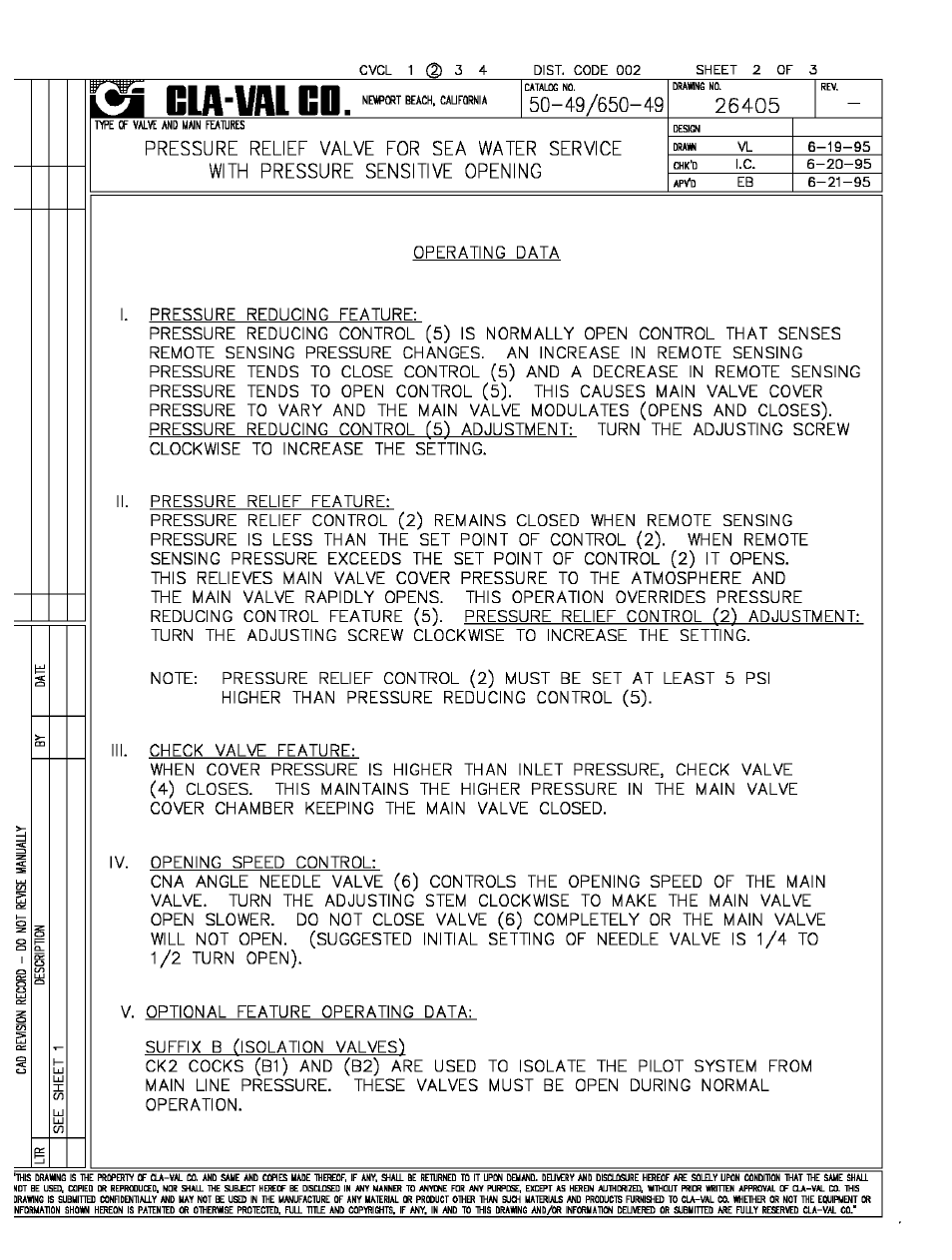 Cla-Val 50-49 User Manual | Page 3 / 29