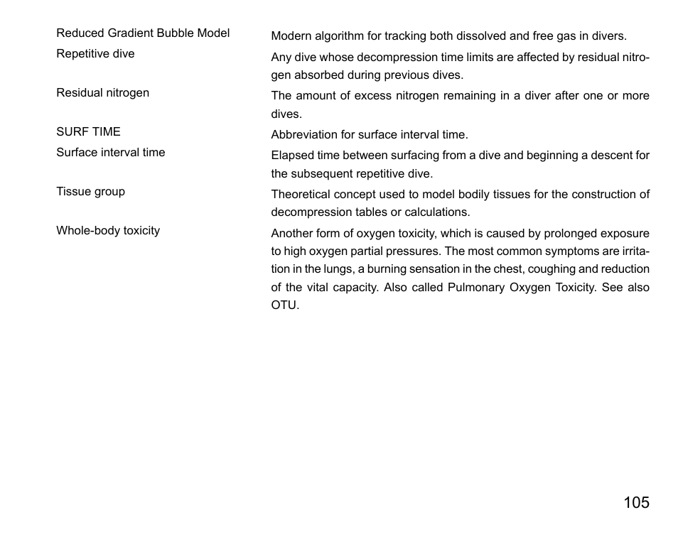 SUUNTO D4 User Manual | Page 104 / 106