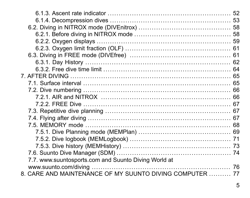 SUUNTO D4 User Manual | Page 4 / 106