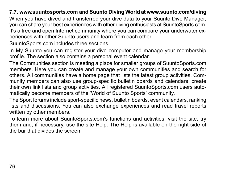 SUUNTO D4 User Manual | Page 75 / 106