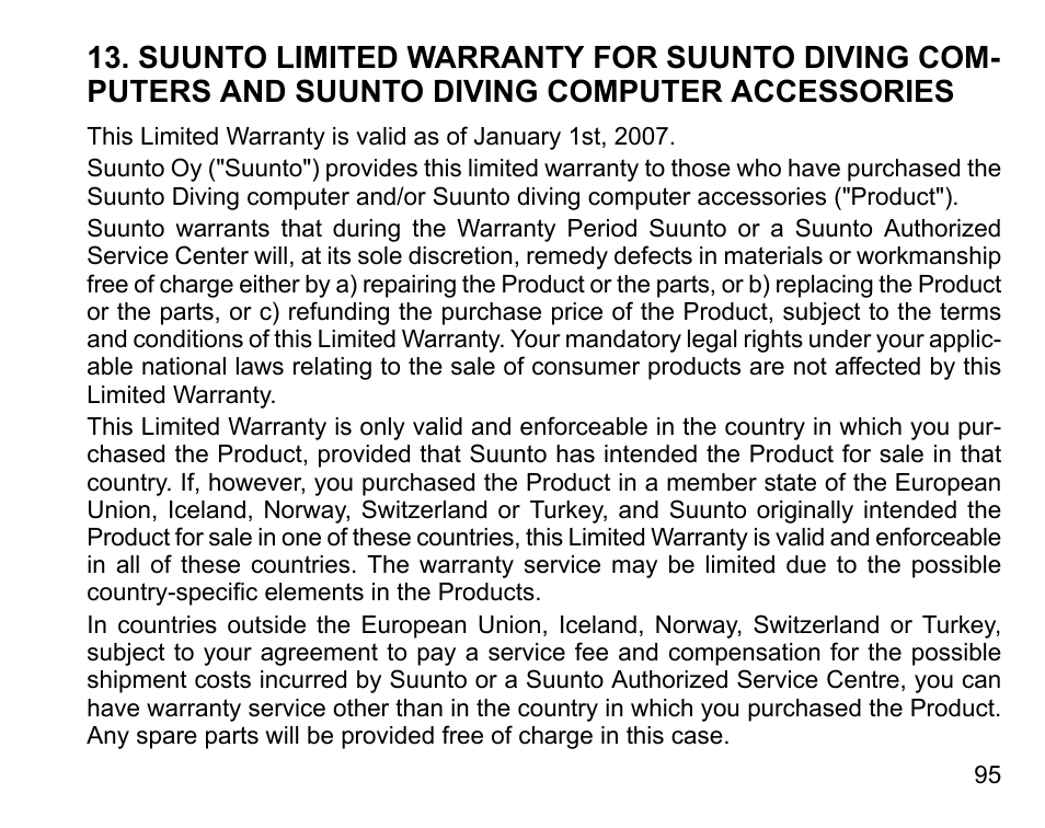 SUUNTO D4 User Manual | Page 94 / 106