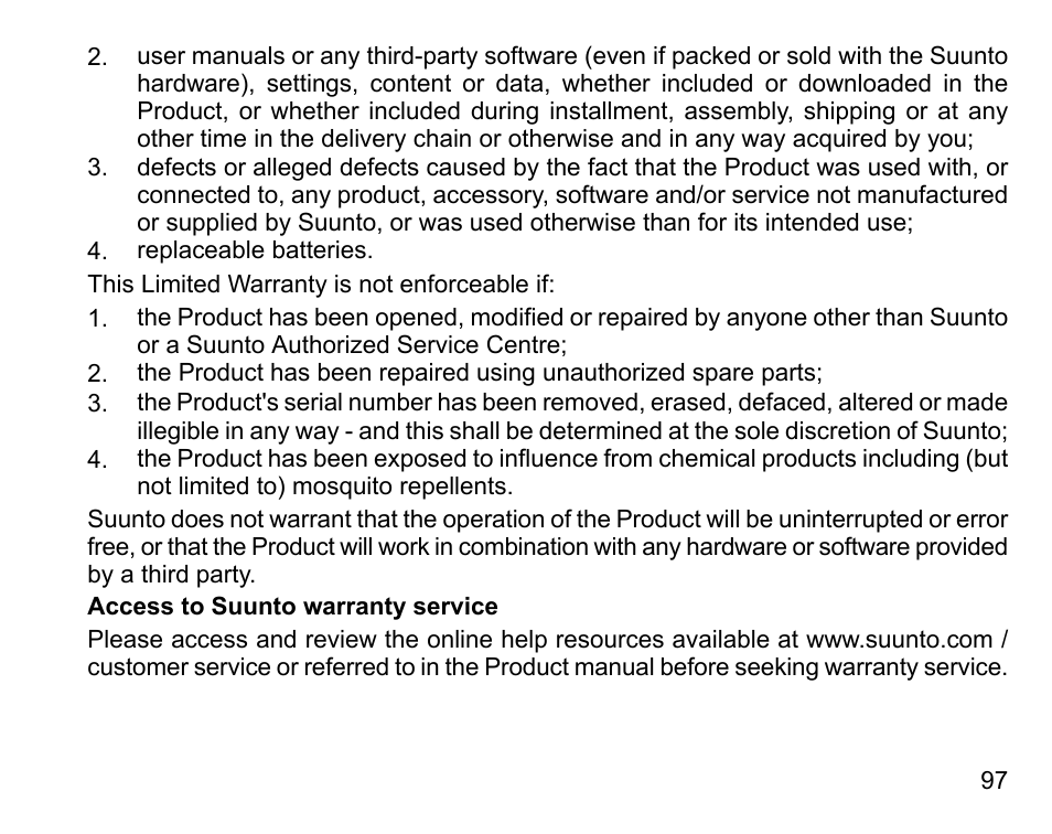 SUUNTO D4 User Manual | Page 96 / 106