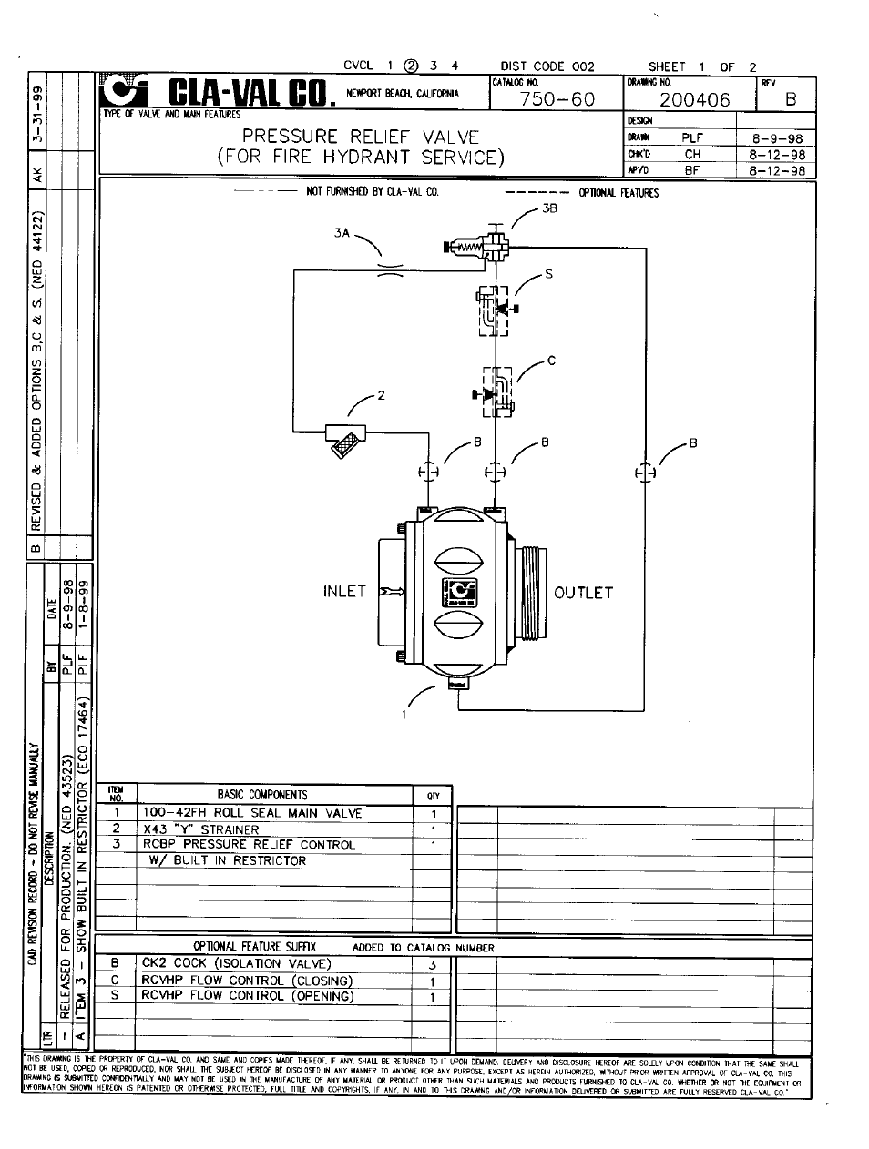 Cla-Val 750-60 User Manual | Page 3 / 24