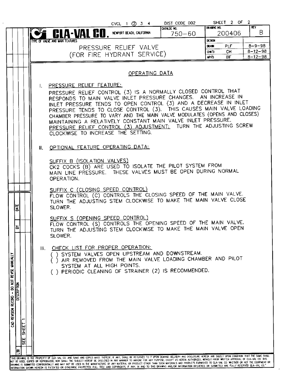 Cla-Val 750-60 User Manual | Page 4 / 24