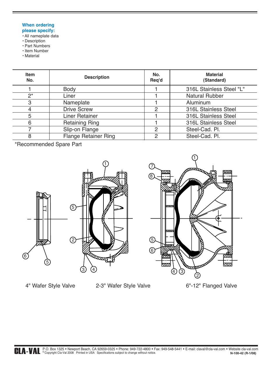 Cla-val | Cla-Val 790-63 User Manual | Page 12 / 26