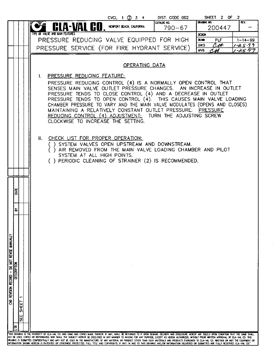 Cla-Val 790-67 User Manual | Page 4 / 22