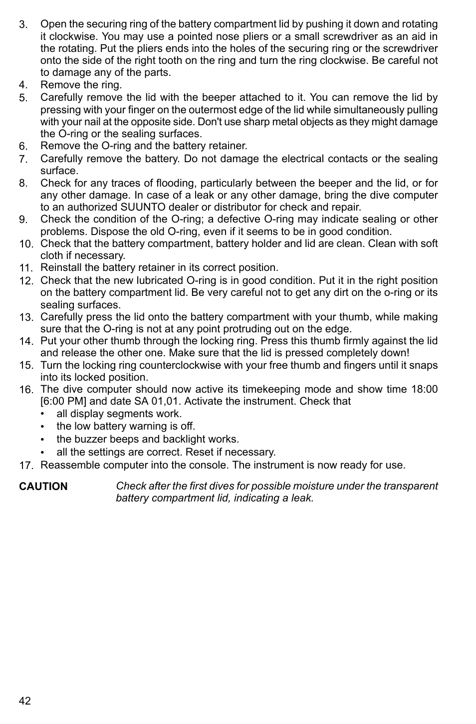 SUUNTO Cobra2 User Manual | Page 42 / 56