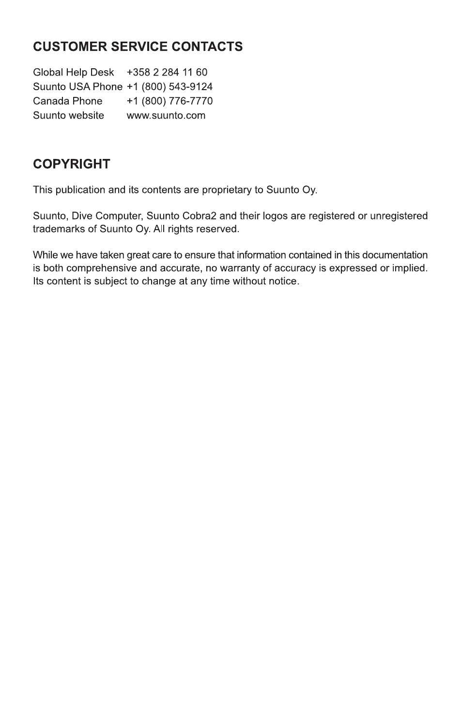 SUUNTO Cobra2 User Manual | Page 54 / 56