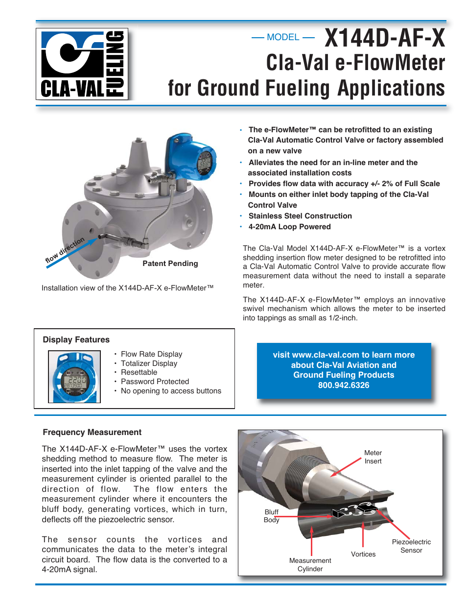 Cla-Val X144D-AF-X User Manual | 4 pages