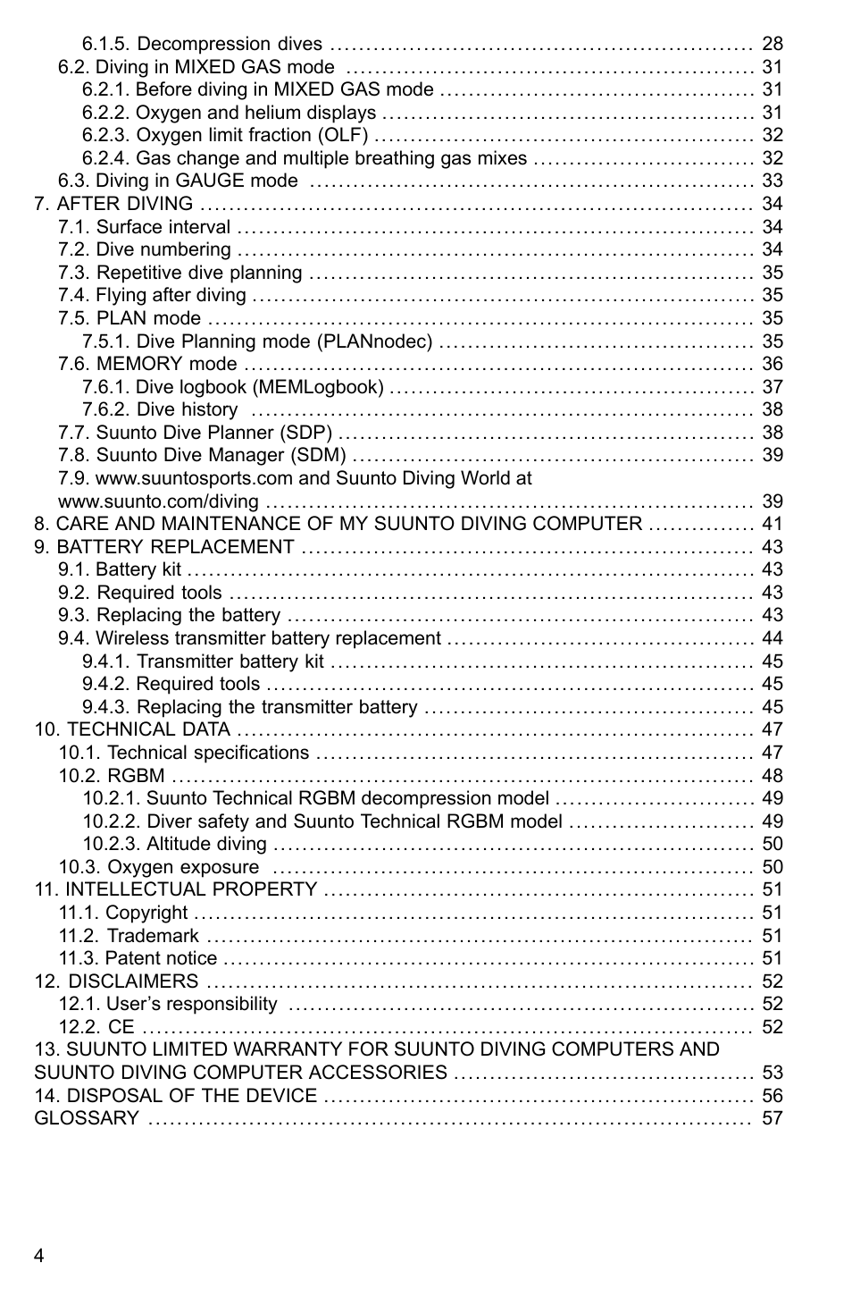 SUUNTO HELO2 User Manual | Page 4 / 64