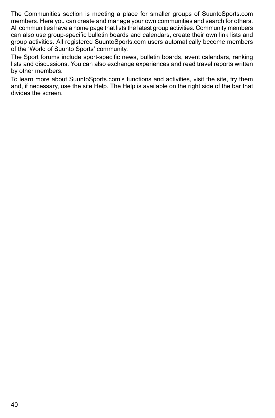 SUUNTO HELO2 User Manual | Page 40 / 64