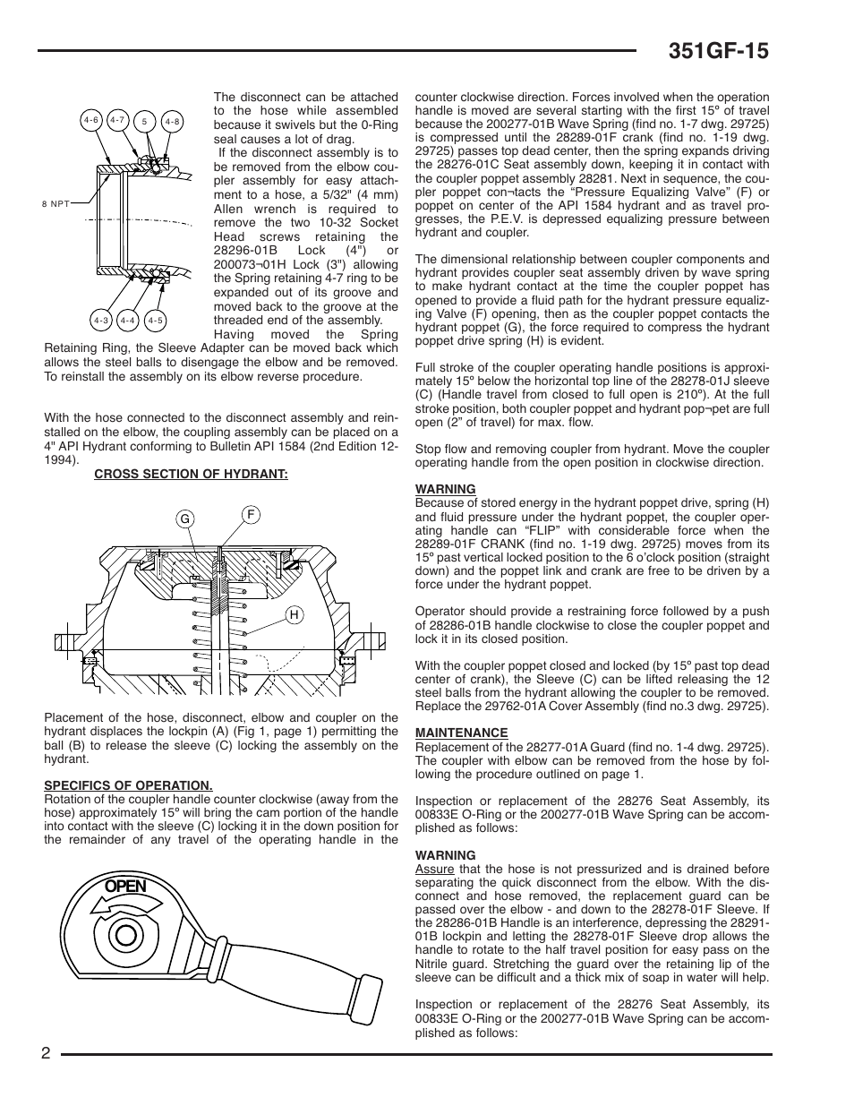 N-351gf-15_2, Open 2 | Cla-Val 351GF-15 User Manual | Page 2 / 8