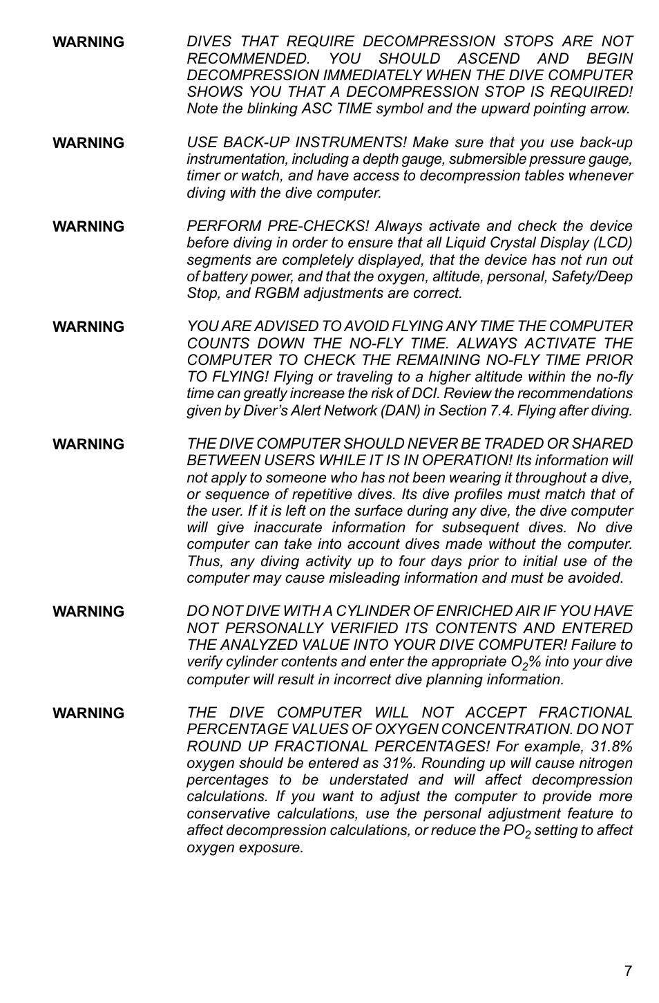 SUUNTO Vyper2 User Manual | Page 7 / 55
