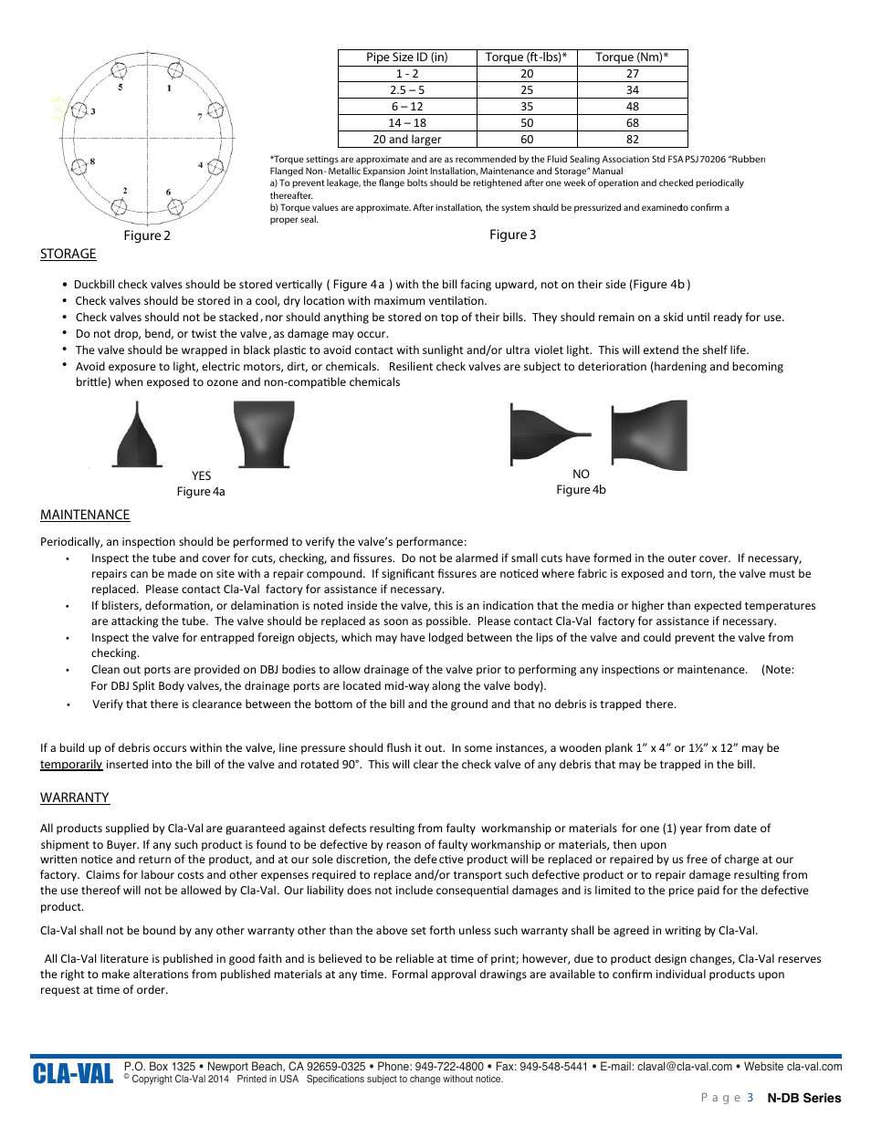 Cla-val | Cla-Val DBJ Series User Manual | Page 4 / 4