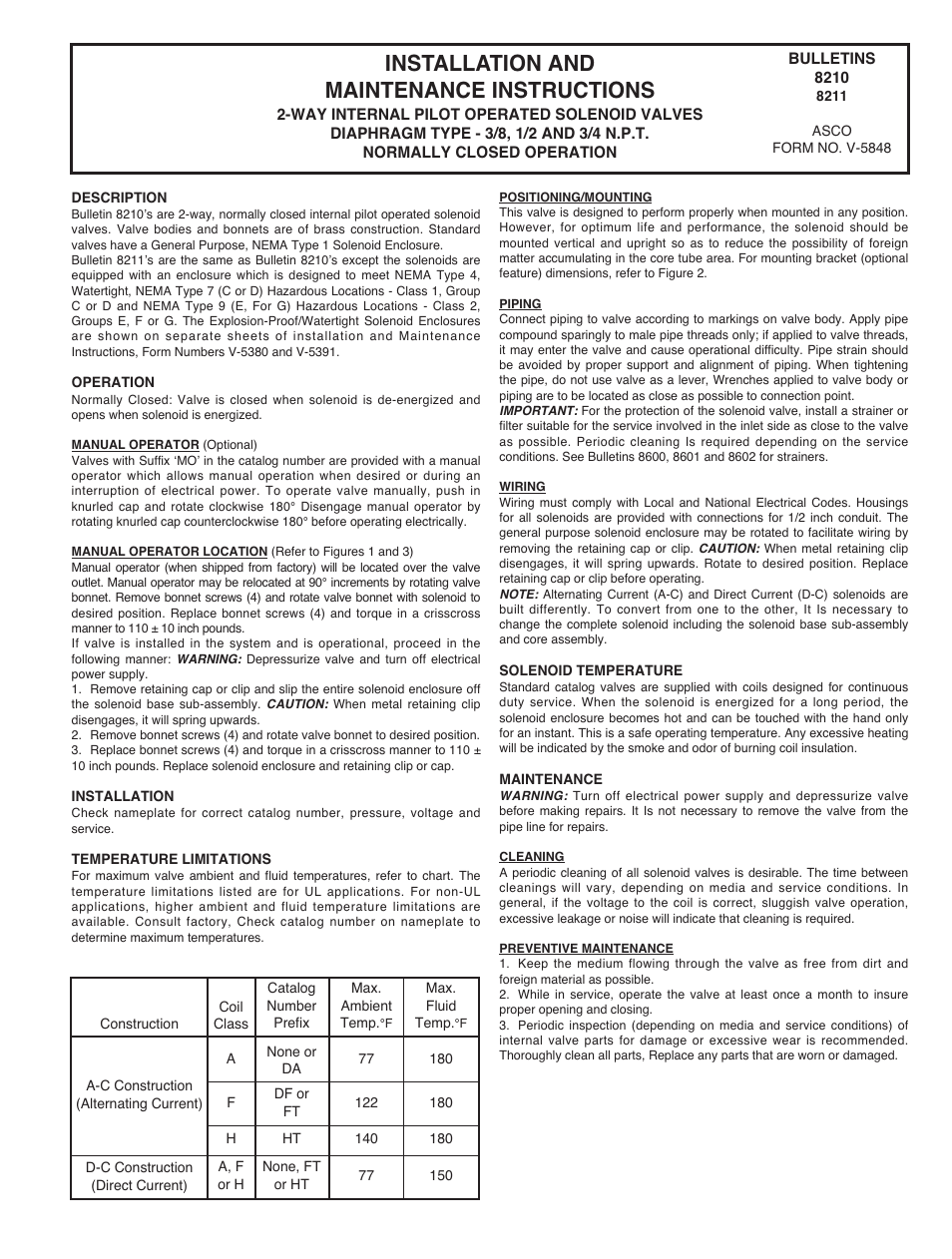 Installation and maintenance instructions | Cla-Val 736-09 User Manual | Page 15 / 34