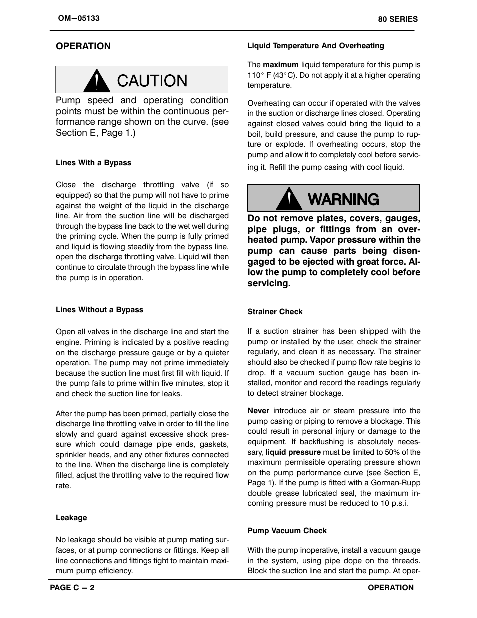 Gorman-Rupp Pumps 83A1-L100EE-X 1215876 thru 1512372 User Manual | Page 14 / 29