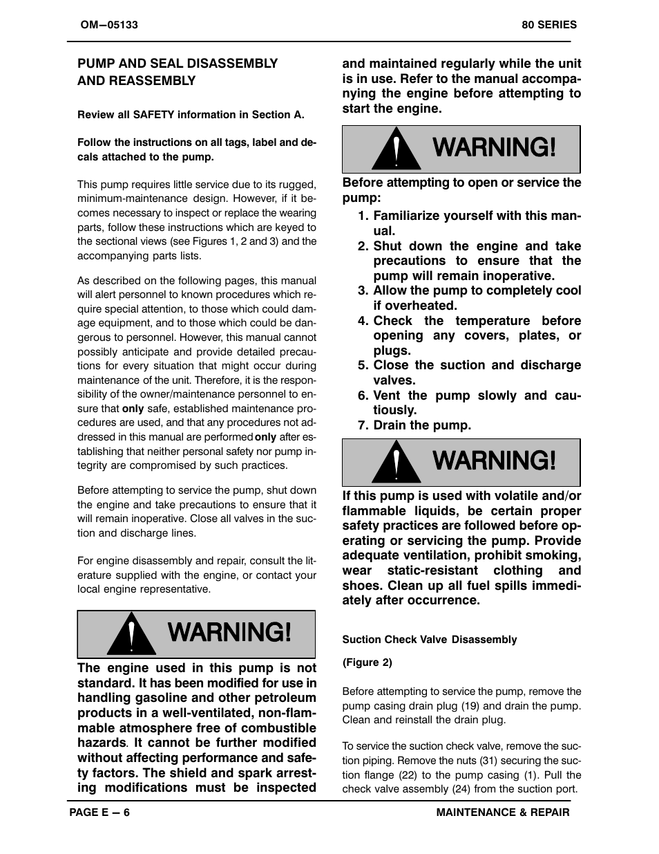 Gorman-Rupp Pumps 83A1-L100EE-X 1215876 thru 1512372 User Manual | Page 24 / 29