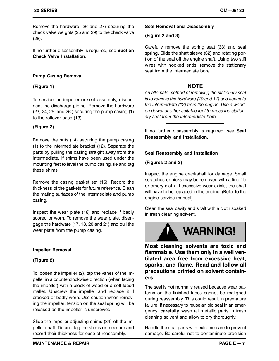 Gorman-Rupp Pumps 83A1-L100EE-X 1215876 thru 1512372 User Manual | Page 25 / 29