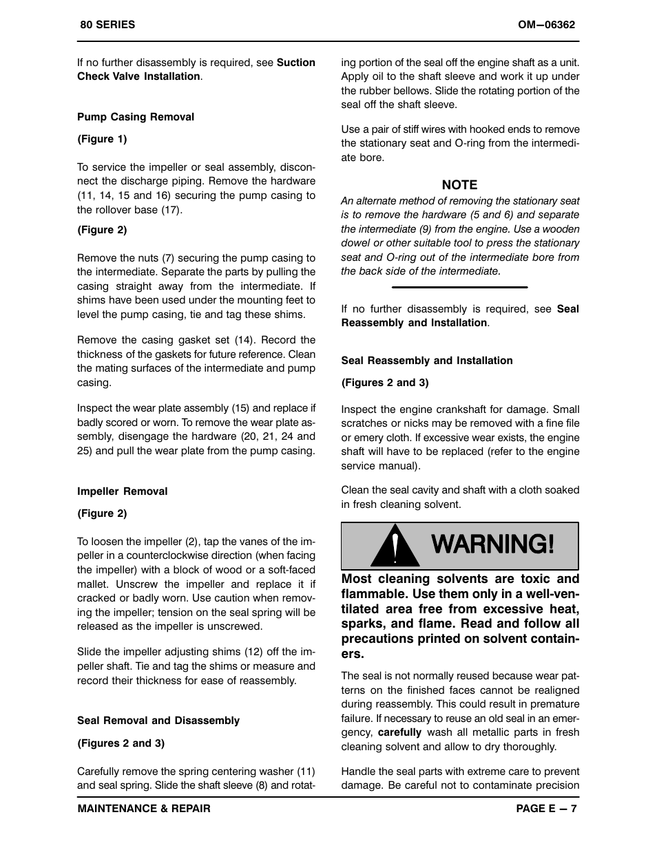 Gorman-Rupp Pumps 82D1-1B20-X 1460627 and up User Manual | Page 25 / 29