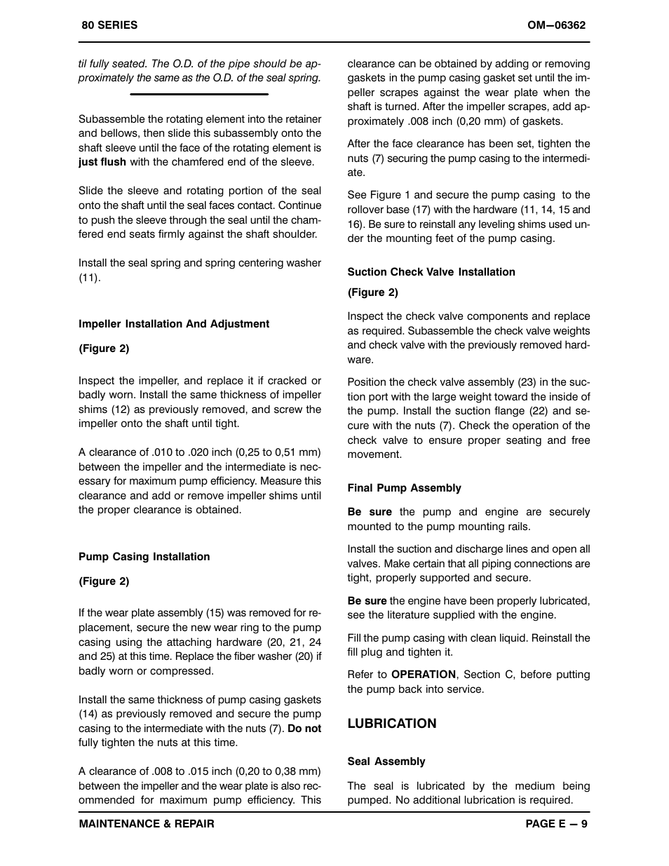 Gorman-Rupp Pumps 82D1-1B20-X 1460627 and up User Manual | Page 27 / 29