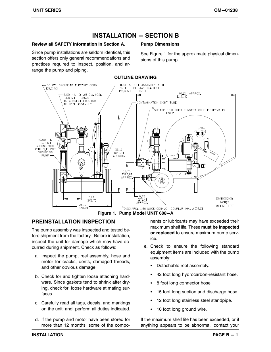 Installation - section b | Gorman-Rupp Pumps UNIT 608-A 1347755 thru 1395613 User Manual | Page 8 / 39