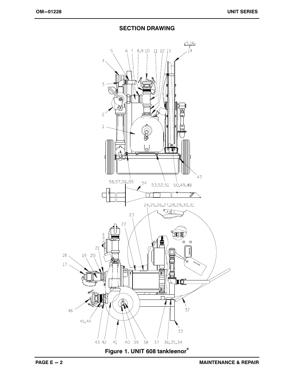 Figure 1. unit 608 tankleenor | Gorman-Rupp Pumps UNIT 608 1347755 thru 1395613 User Manual | Page 22 / 40