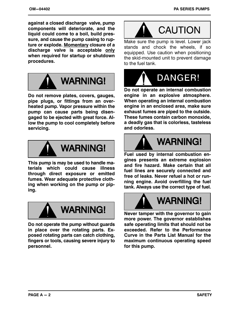 Gorman-Rupp Pumps PA6A60-4045D 1110032 thru 1115250 User Manual | Page 6 / 27