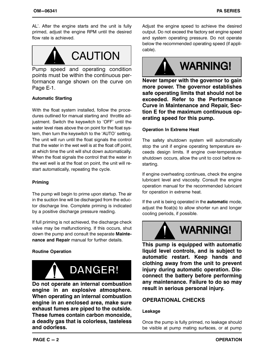 Gorman-Rupp Pumps PA6C60-4045T-ESP 1450296 thru 1479000 User Manual | Page 15 / 52