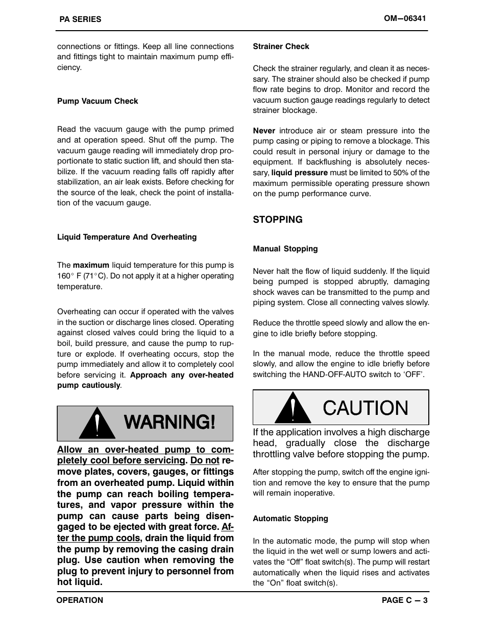 Gorman-Rupp Pumps PA6C60-4045T-ESP 1450296 thru 1479000 User Manual | Page 16 / 52