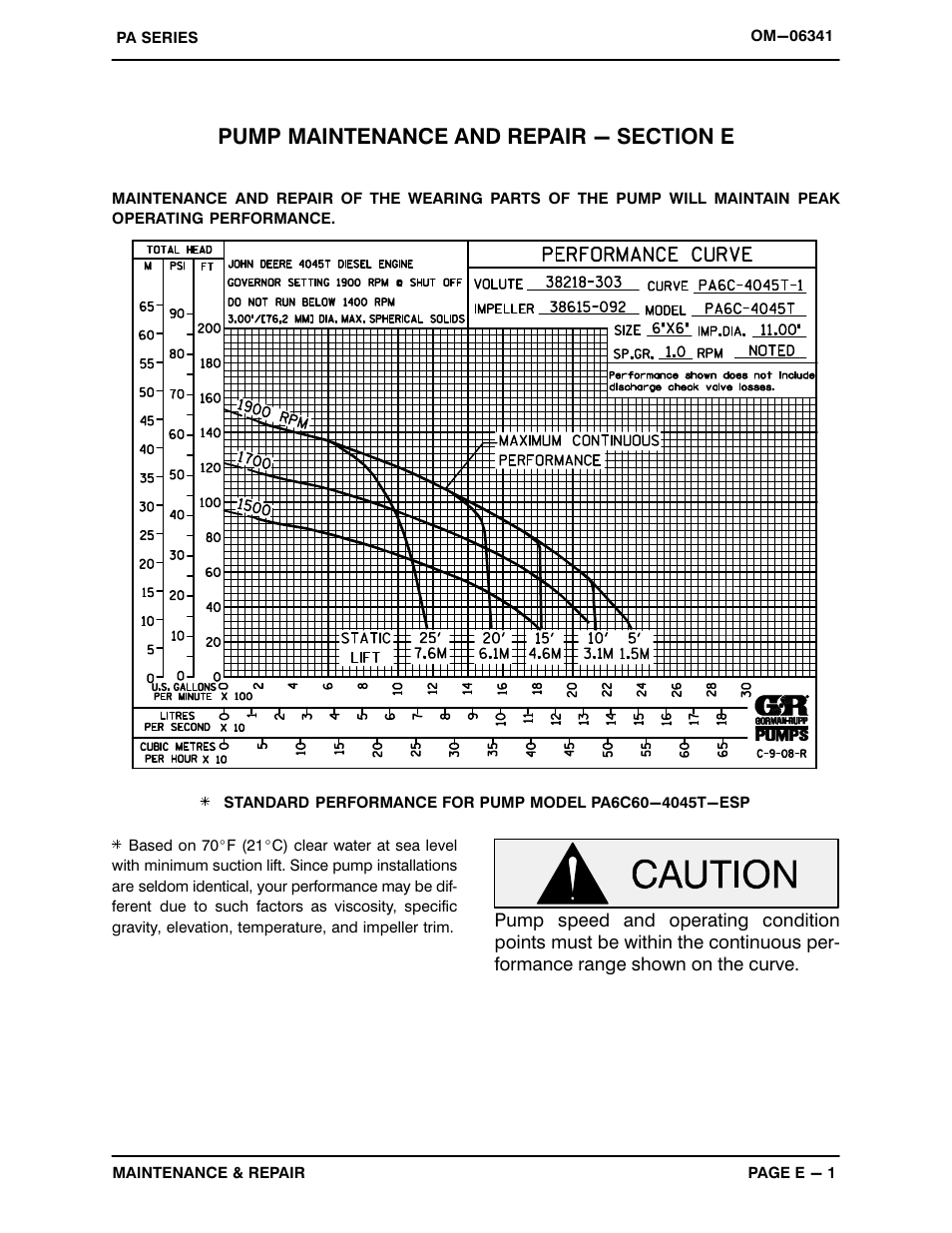 Gorman-Rupp Pumps PA6C60-4045T-ESP 1450296 thru 1479000 User Manual | Page 23 / 52