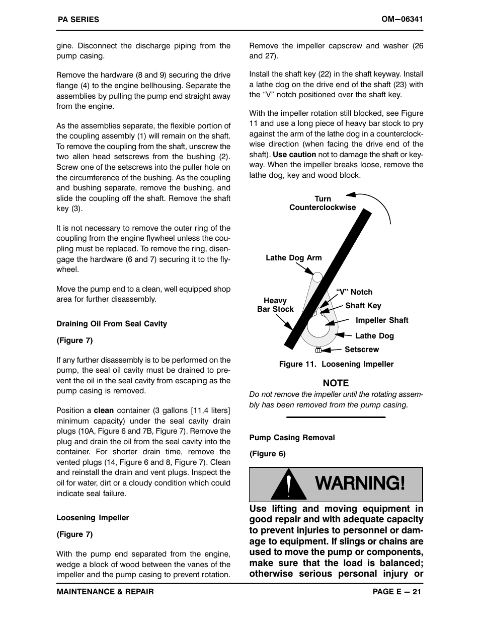 Gorman-Rupp Pumps PA6C60-4045T-ESP 1450296 thru 1479000 User Manual | Page 43 / 52