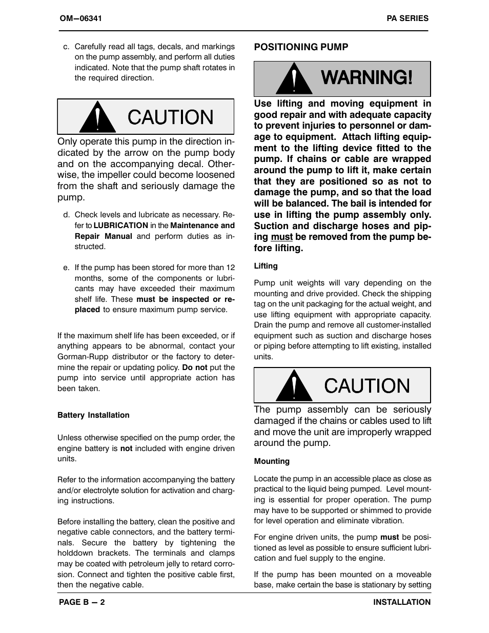 Gorman-Rupp Pumps PA6C60-4045T-ESP 1450296 thru 1479000 User Manual | Page 9 / 52