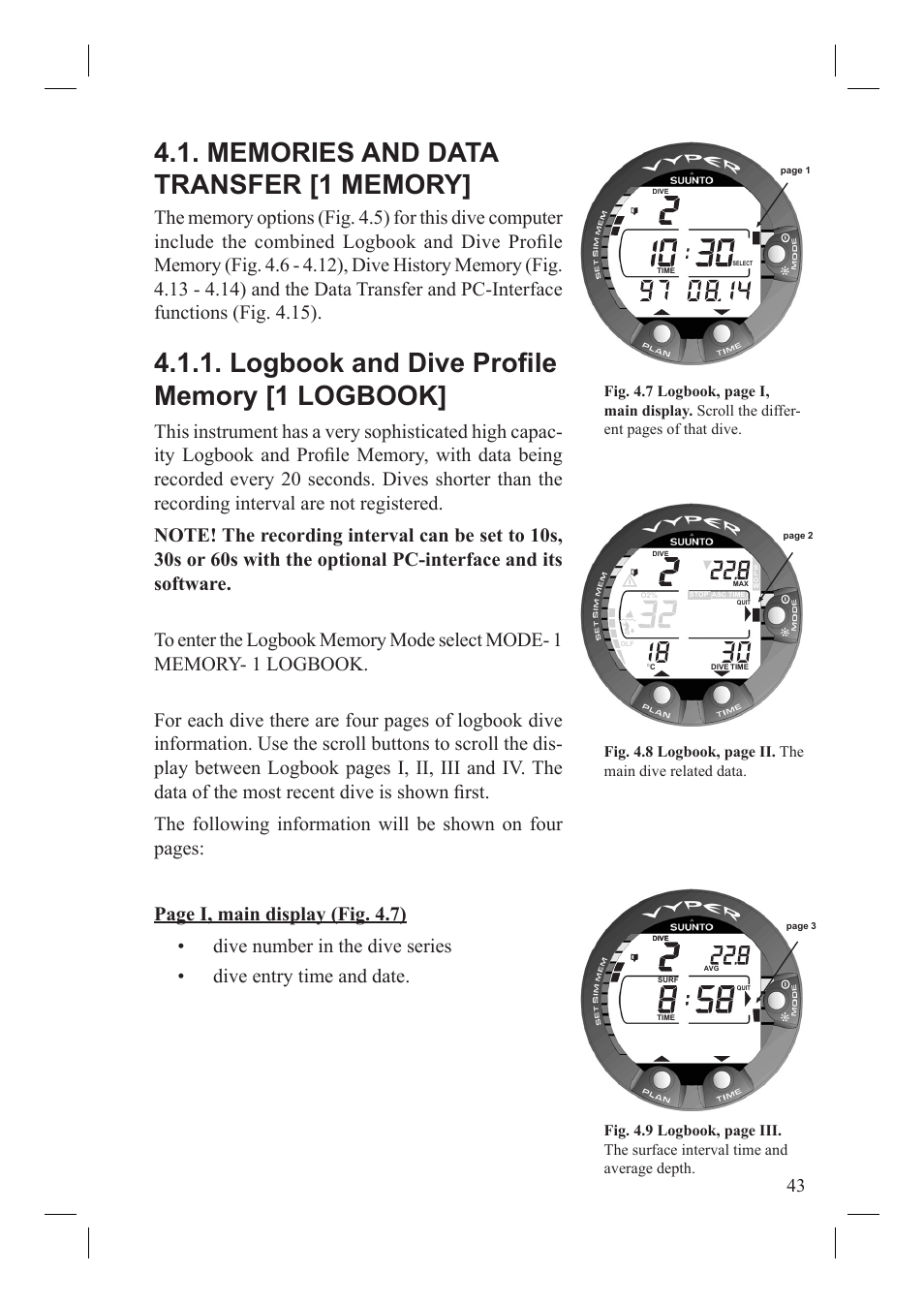 SUUNTO Vyper User Manual | Page 45 / 86