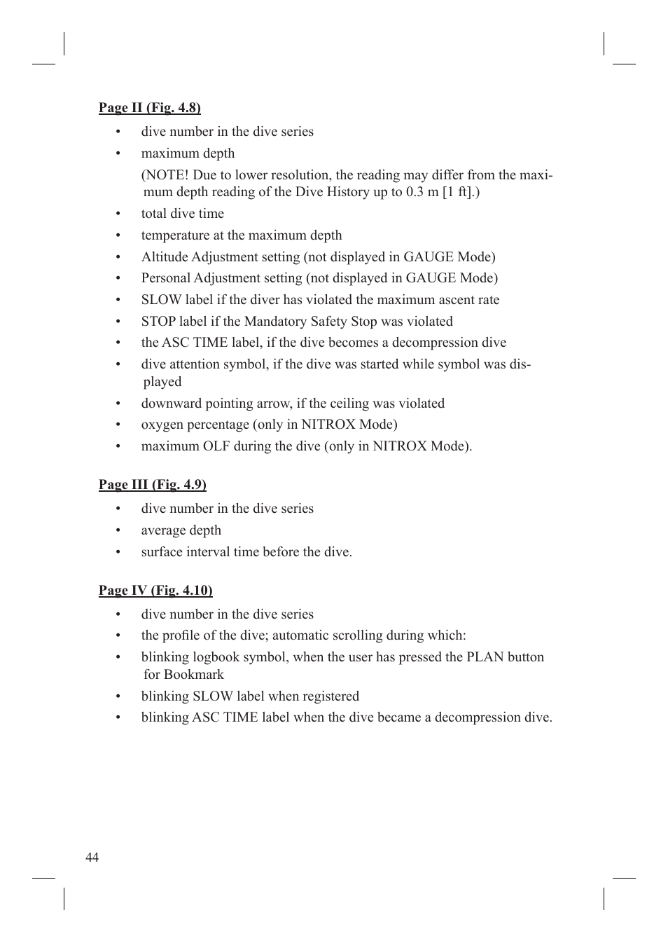 SUUNTO Vyper User Manual | Page 46 / 86