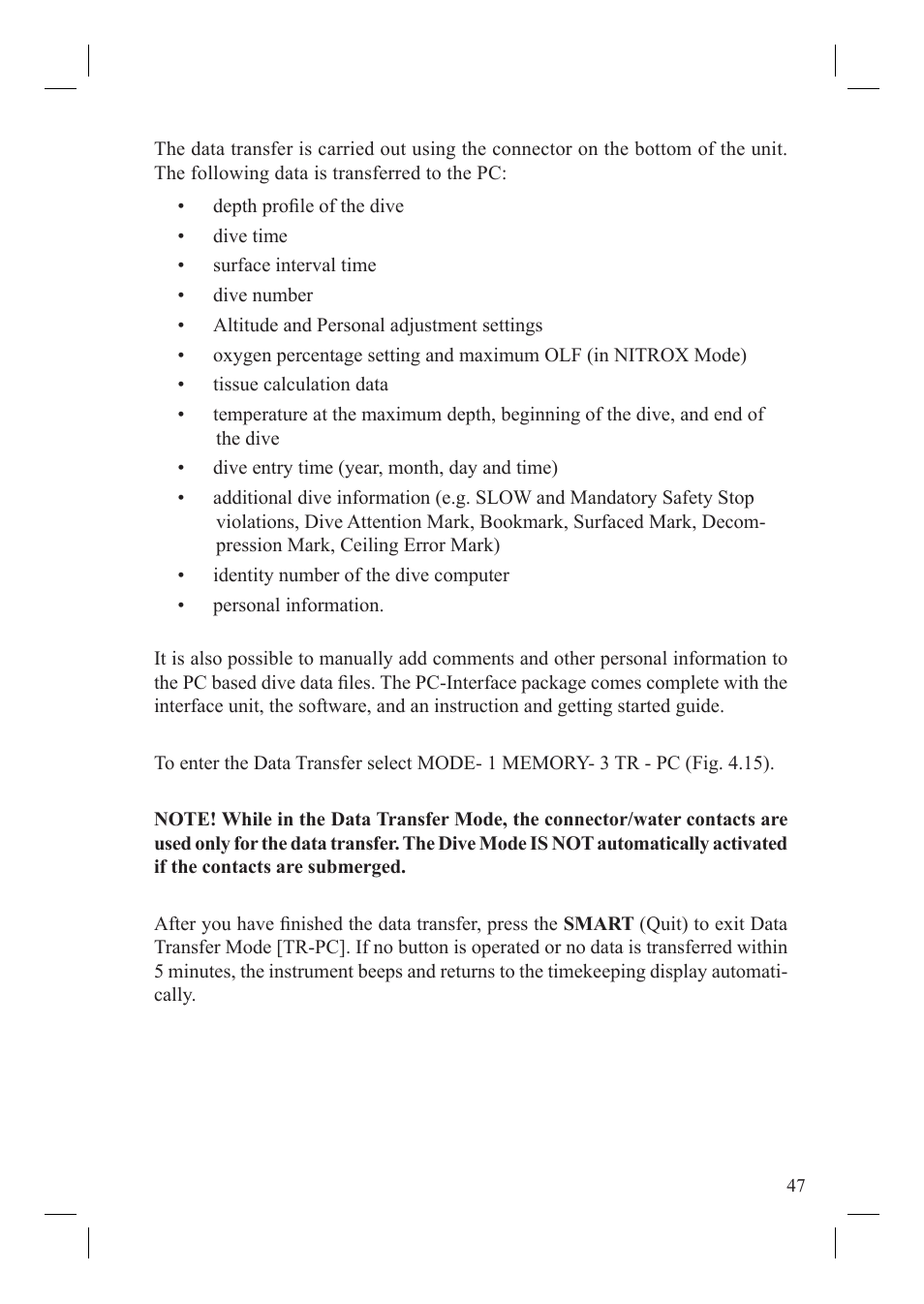 SUUNTO Vyper User Manual | Page 49 / 86
