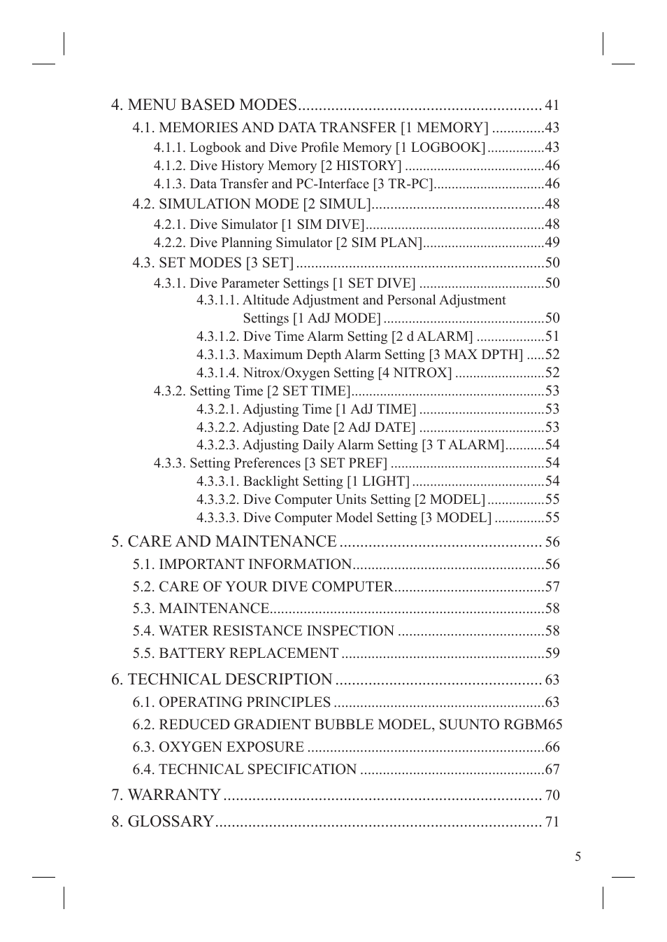 SUUNTO Vyper User Manual | Page 7 / 86