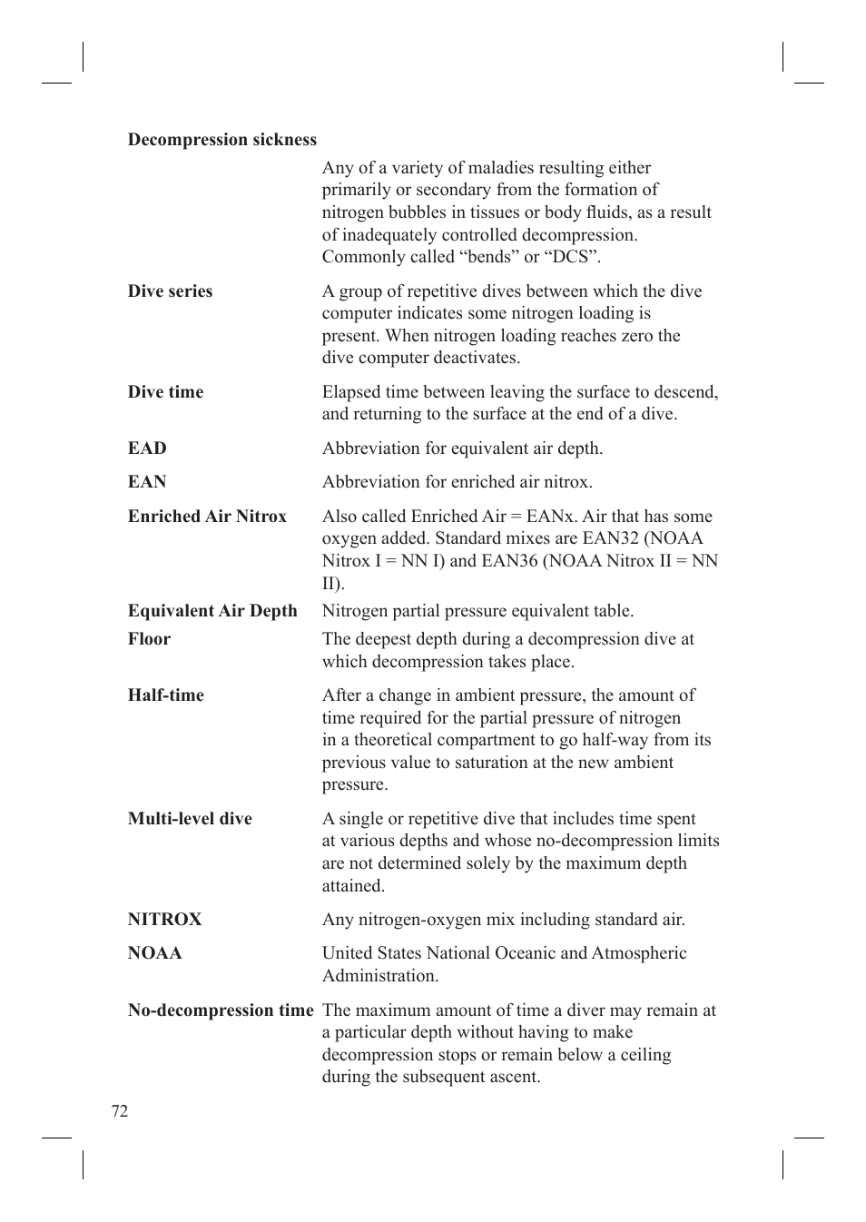 SUUNTO Vyper User Manual | Page 74 / 86