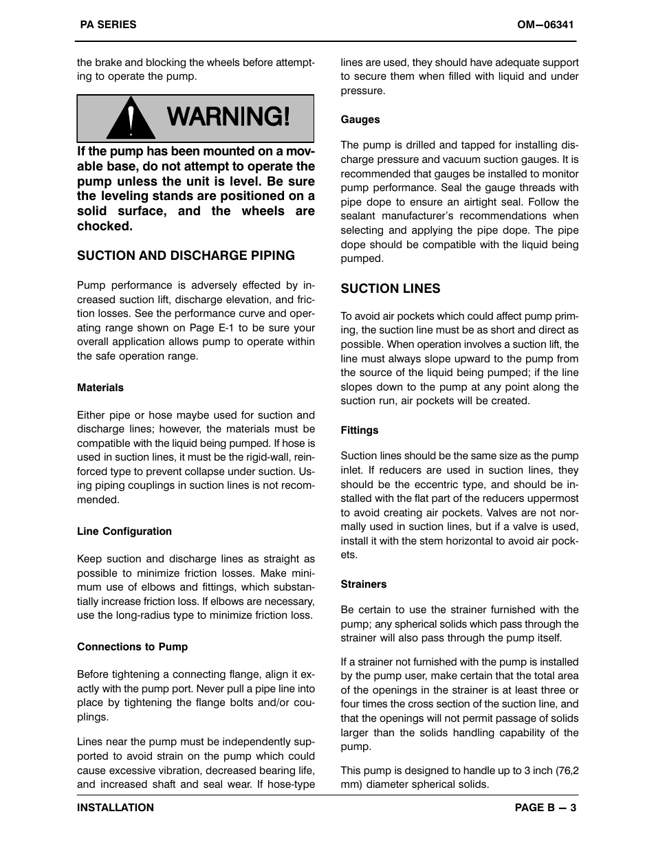 Gorman-Rupp Pumps PA6C60-4045T-ESP 1479001 thru 1302081 User Manual | Page 10 / 52