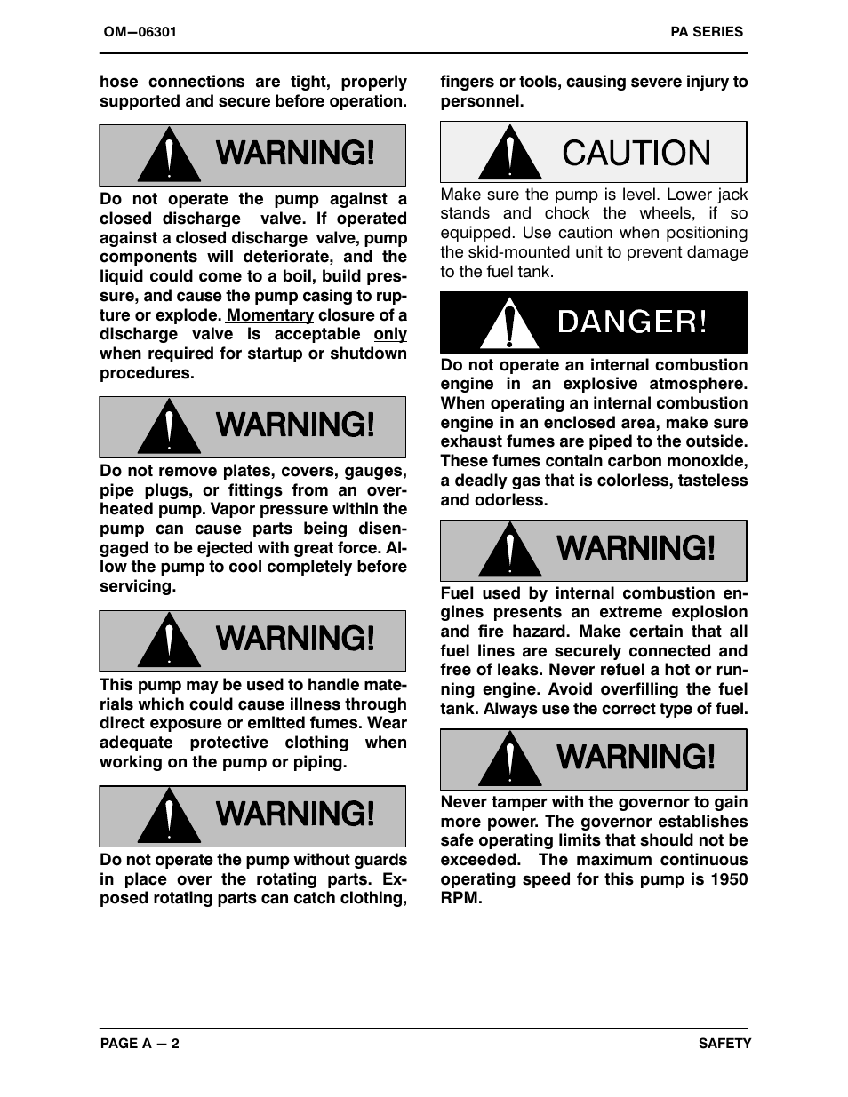 Gorman-Rupp Pumps PA4A60-4024T-ESP 1446296 and up User Manual | Page 7 / 55