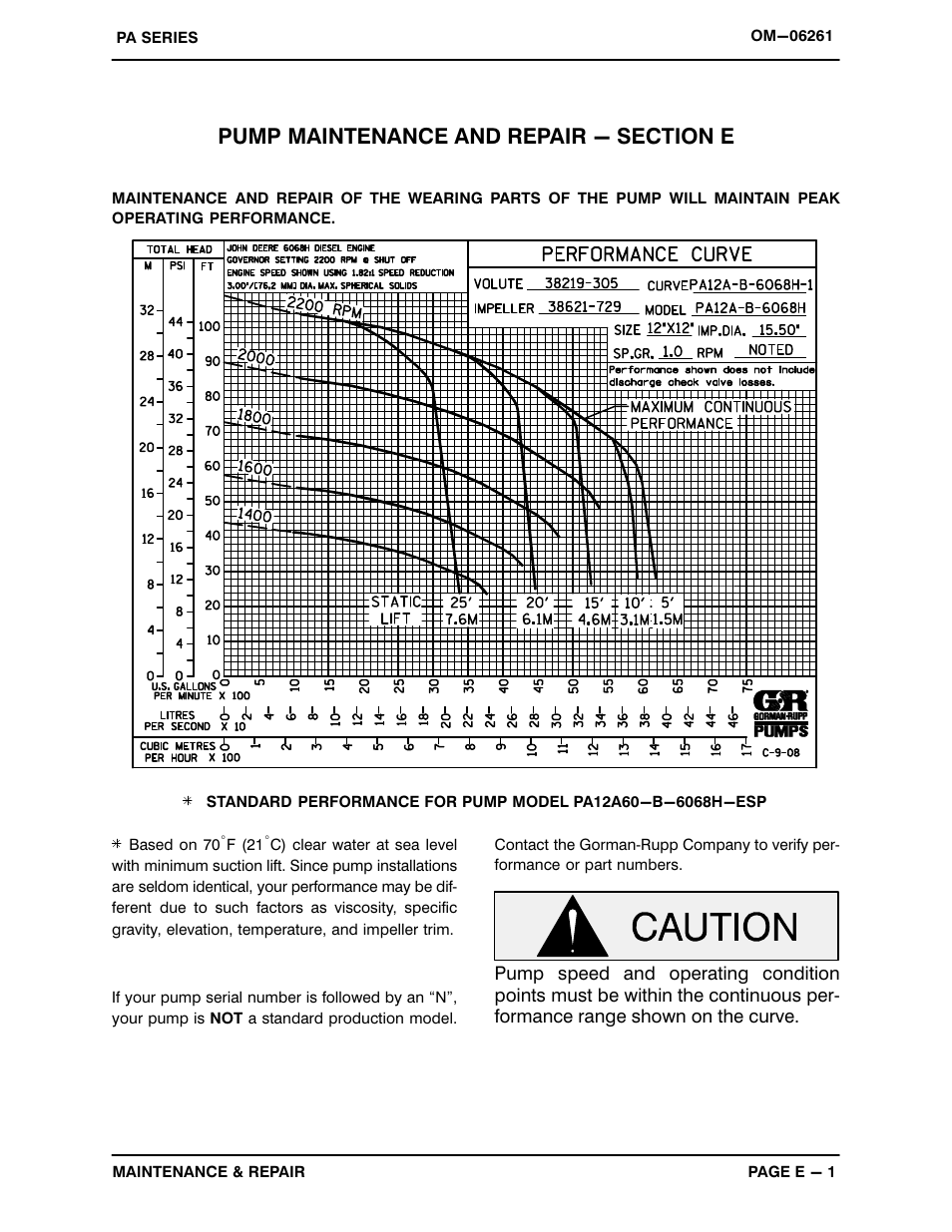 Gorman-Rupp Pumps PA12A60-B-6068H-ESP 1501367 and up User Manual | Page 21 / 53