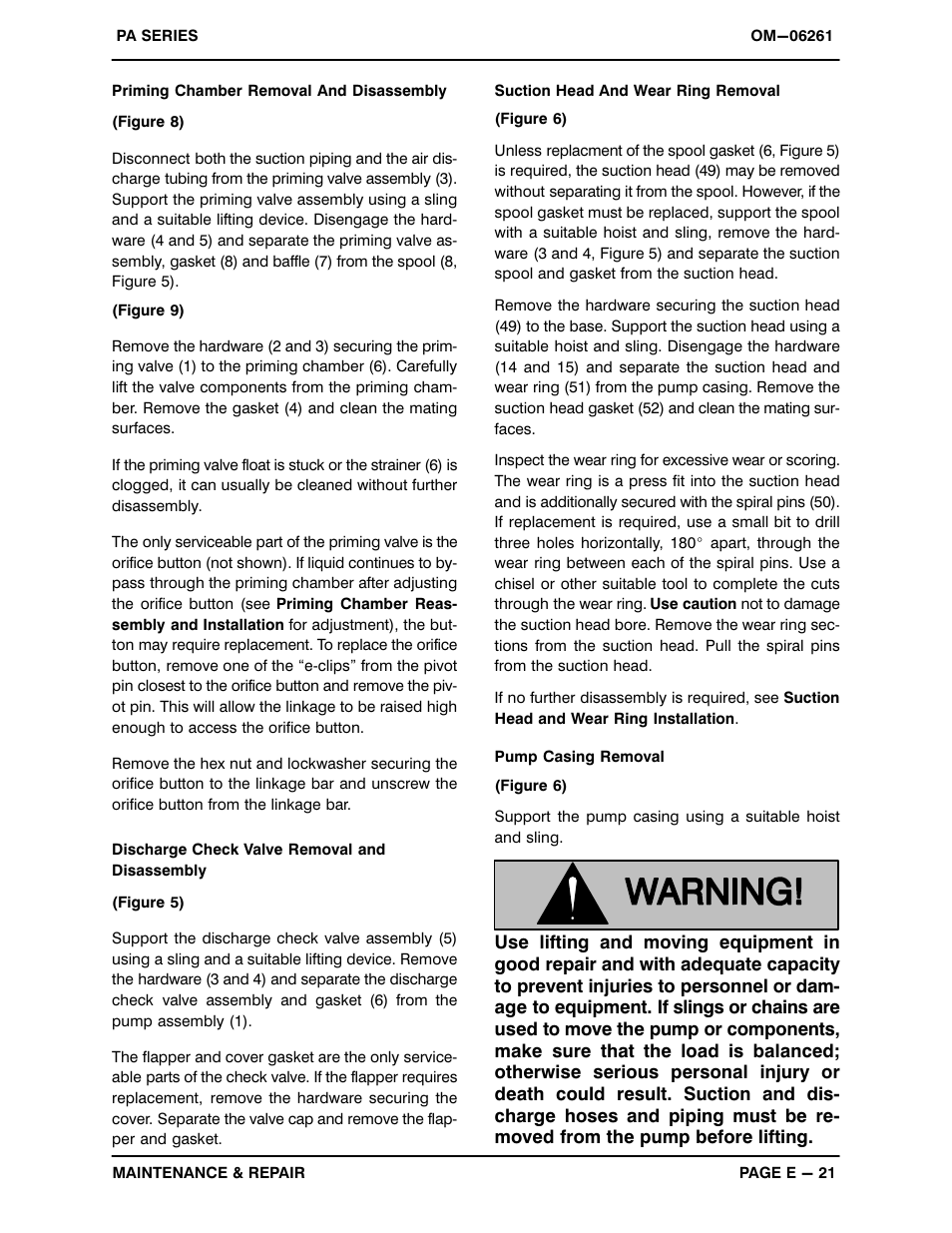 Gorman-Rupp Pumps PA12A60-B-6068H-ESP 1501367 and up User Manual | Page 41 / 53