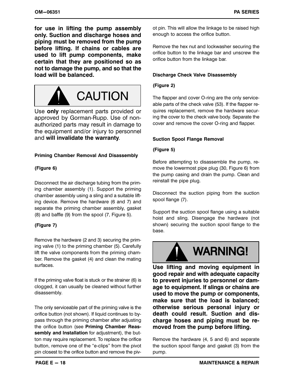 Gorman-Rupp Pumps PA10A60-4045H-ESP 1423416 thru 1485219 User Manual | Page 38 / 47