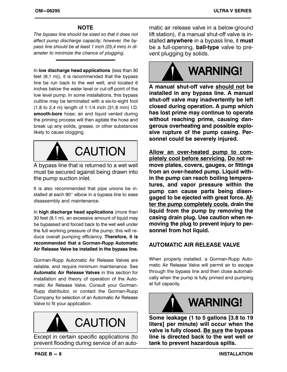 Gorman-Rupp Pumps V6A60-D914L6 1454318 and up User Manual | Page 15 / 52