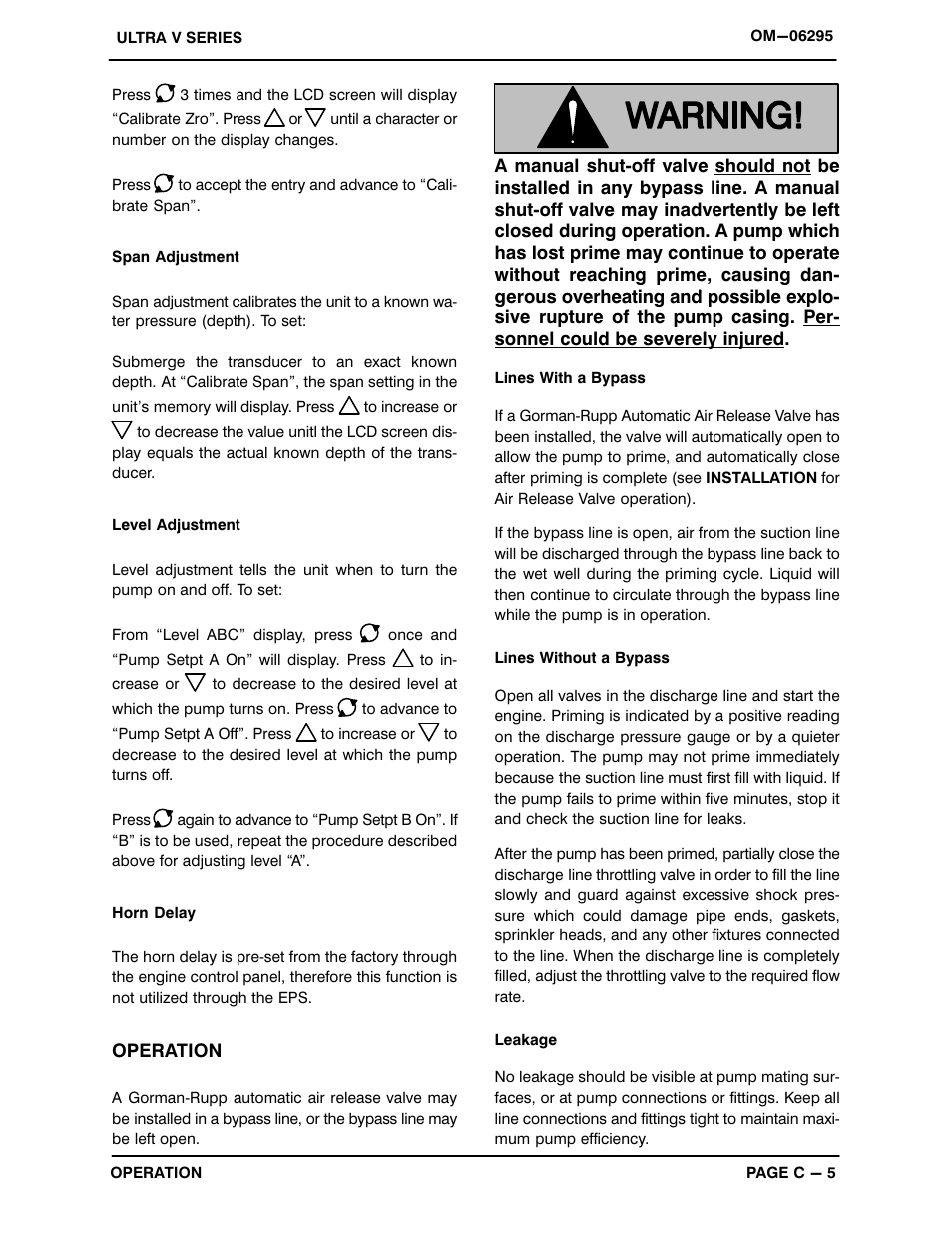 Gorman-Rupp Pumps V6A60-D914L6 1454318 and up User Manual | Page 21 / 52