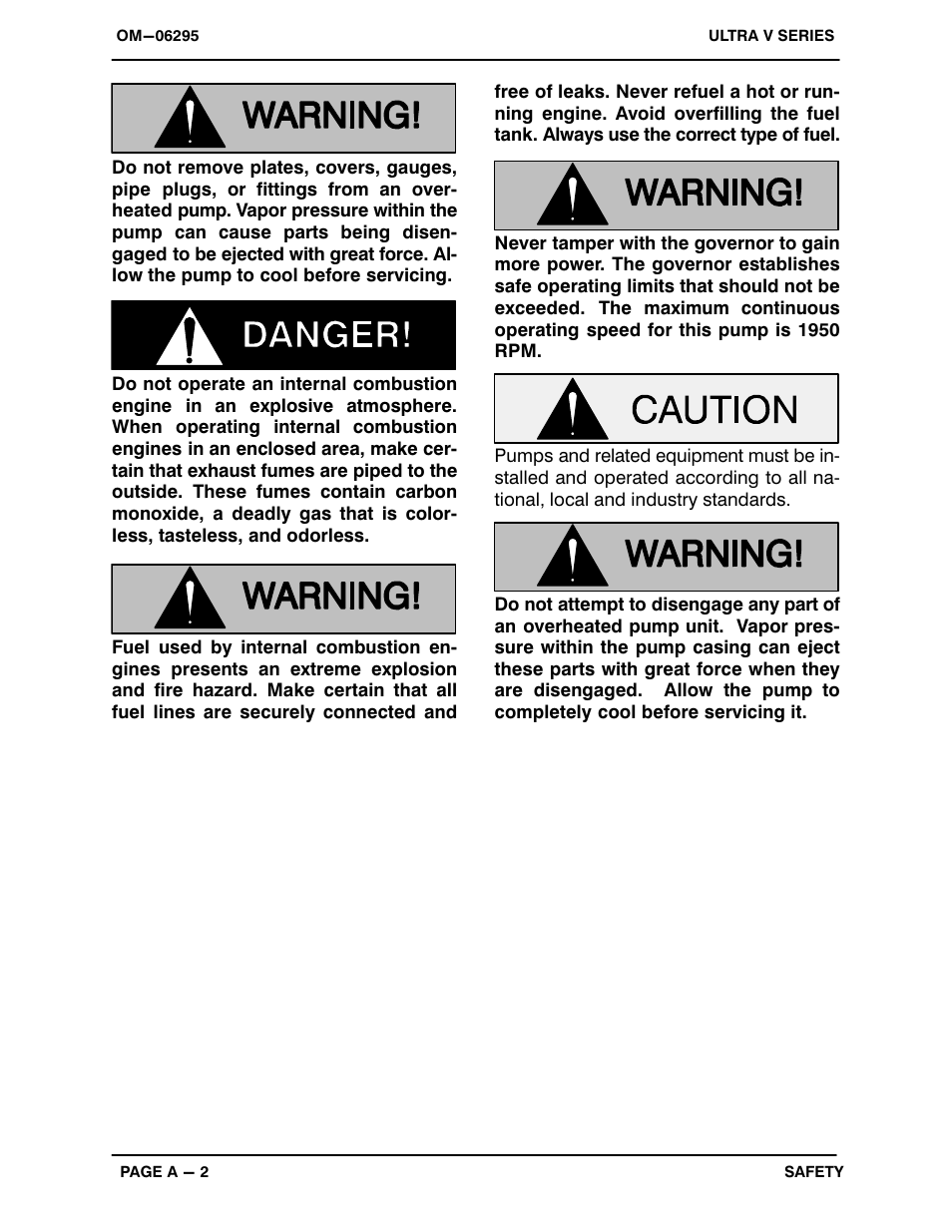 Gorman-Rupp Pumps V6A60-D914L6 1454318 and up User Manual | Page 7 / 52